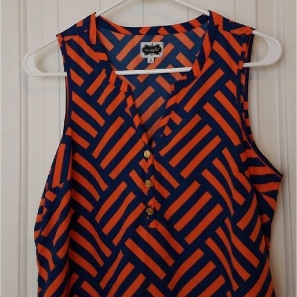 Mud Pie Sleeveless Blouse Size Medium - Picture 2 of 6